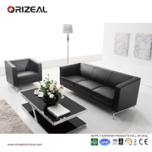 Orizeal Italian Leather Modern Office Sofa Set for Sale (OZ-OSF002)